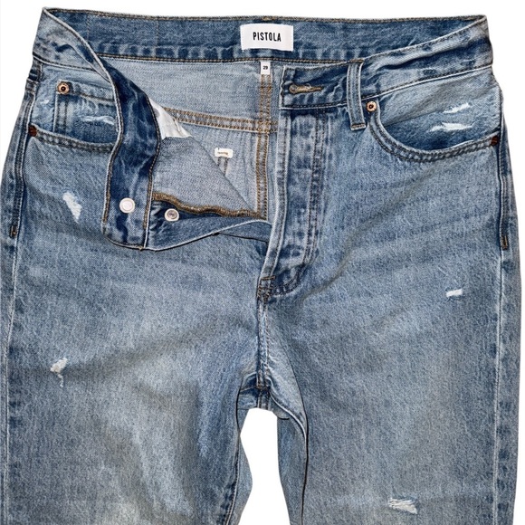 pistola Denim - Pistola Light Blue Distressed Women Jeans